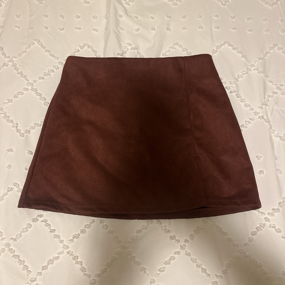 Altar’d State Burgundy Mini Skirt